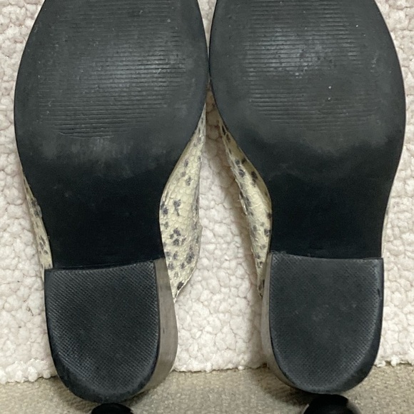 Steve Madden Women's Savina Leather Snakeprint Heel Mule Slip On Shoes SZ US 9M - Picture 10 of 12